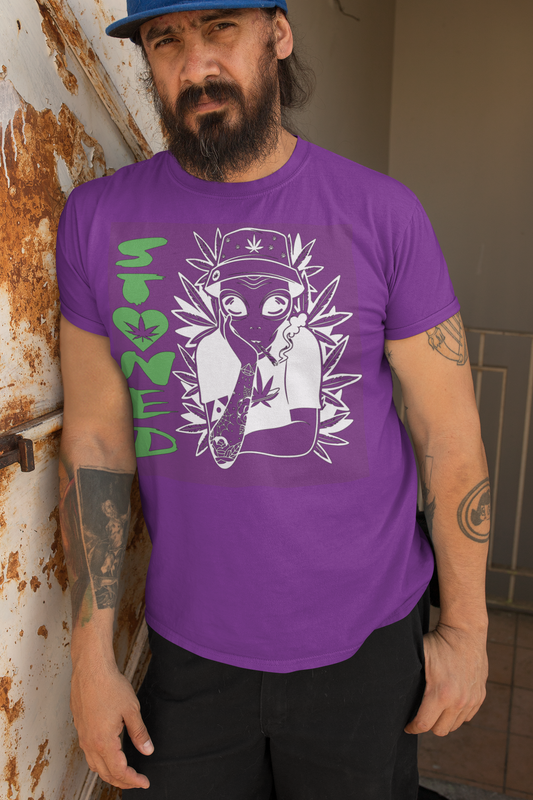 Alien Stoned Cannabis T-shirt